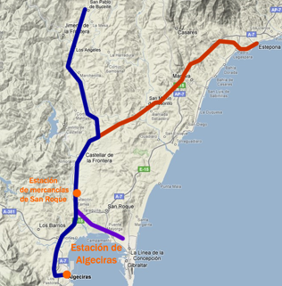 El presidente de Adif y la consejera de Obras Públicas recorren hoy las obras de la línea ferroviaria entre Algeciras y Bobadilla