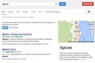 Algecirasalminuto.com supera en Google a la web del ayuntamiento y ya es segunda tras wikipedia