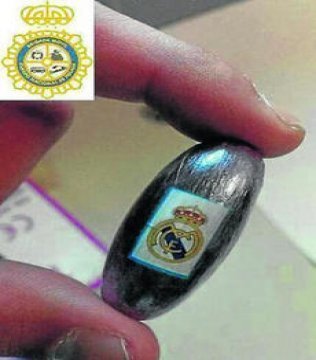 Un proveedor de hachís "firma" sus bellotas con el escudo del Madrid (E.S.)