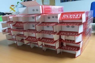 La Guardia Civil interviene cartones de tabaco simulado