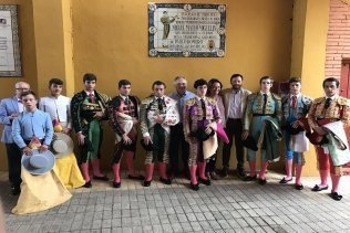 Las Palomas" alberga la novillada en clase práctica de la Escuela Municipal de Tauromaquia