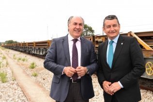 Continua la llegada de raíles para la renovación de la vía ferroviaria Algeciras-Almoraima