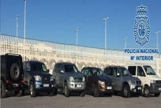 Recuperados seis vehículos por valor de 400.000 euros preparados para transportar hachis