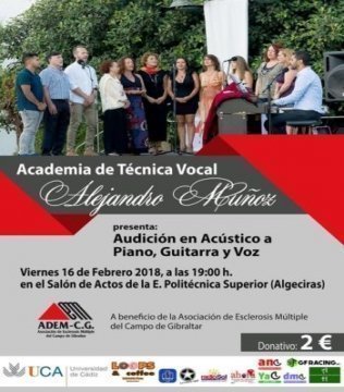 La Academia de Técnica Vocal Alejandro Muñoz organiza una nueva audición a beneficio de ADEM-CG