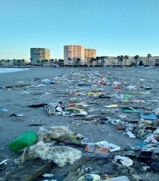 Verdemar señala algunos de los graves problemas ambientales en la Playa de Poniente de La Línea y Campamento