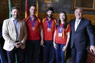 Recepción a los taekwon-dokas algecireños que han logrado 7 bronces en el Campeonato de Europa
