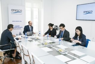 Anesco recibe a los principales representantes del Shanghai International Shipping Institute