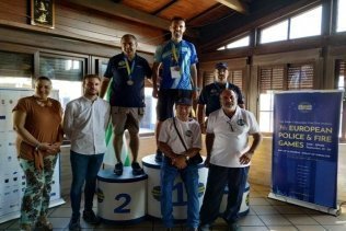 Entrega de premios de pesca deportiva de los VII Juegos Europeos de Policías y Bomberos