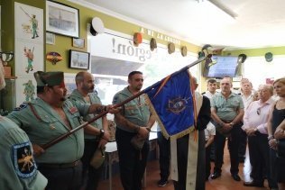 La hermandad de antiguos legionarios de Algeciras celebra la bendición de su guión corporativo