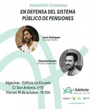 IU y Podemos organizan un acto público en defensa del sistema público de pensiones
