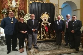 La iglesia de La Palma acoge los cultos en honor a María Santísima de la Soledad
