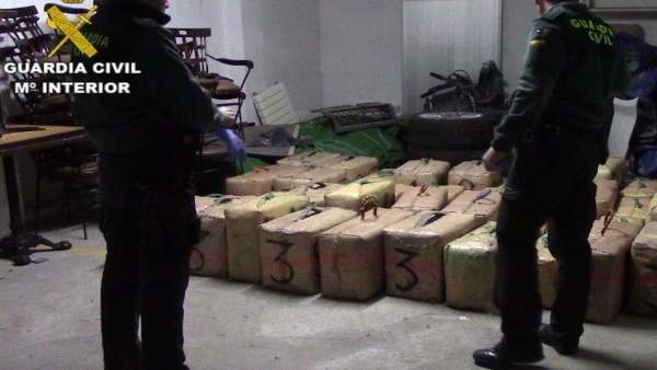 Nuevo golpe al tráfico de drogas a gran escala" en el campo de Gibraltar, 2.265 kilos de hachís intervenidos