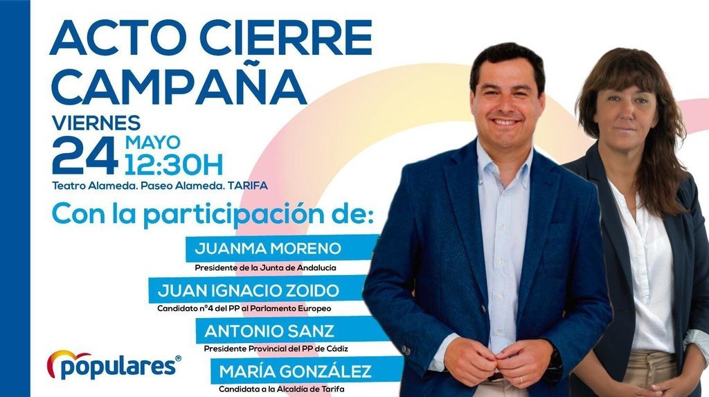 Juanma Moreno cierra campaña en Tarifa