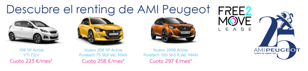 AMI Peugeot te ofrece el renting que necesitas: Turismos, eléctricos o industriales