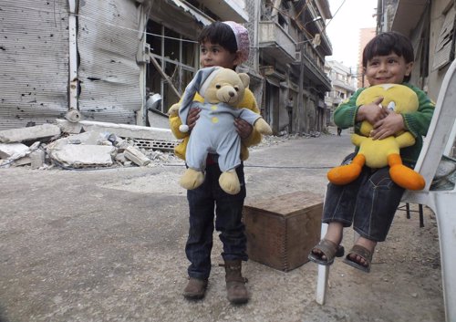Niños en Siria
